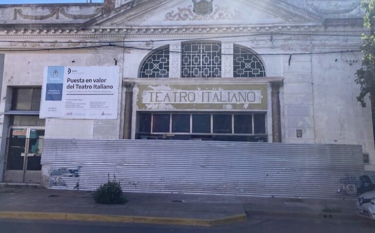 Sin fondos nacionales, la restauración del Teatro Italiano de Junín sigue paralizada