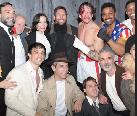 Lionel Messi fue a ver “Rocky” al teatro Lola Membrives y fue ovacionado de pie
